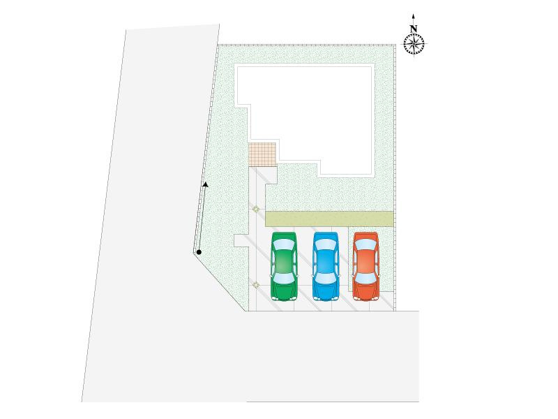 栃木市平柳町3丁目　新築戸建Rの区画図