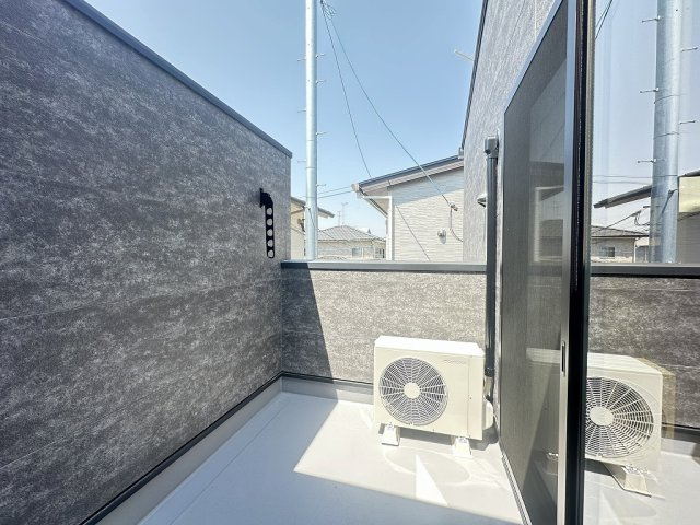 岡山市南区南輝　新築建売住宅のバルコニー