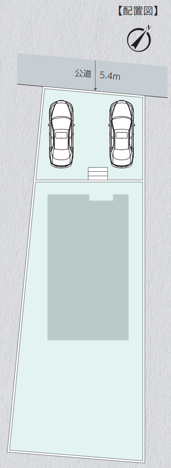 横浜市瀬谷区二ツ橋町 中古戸建て【仲介手数料無料】カースペース2台の区画図