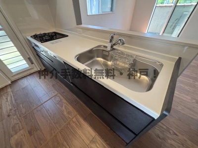 【キッチン】 | 神戸市西区狩場台1丁目　新築戸建2号地　仲介手数料無料！ | キッチンでお料理をお楽しみください