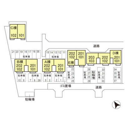 【区画図】 | スクウェア･ヒル Ｃ