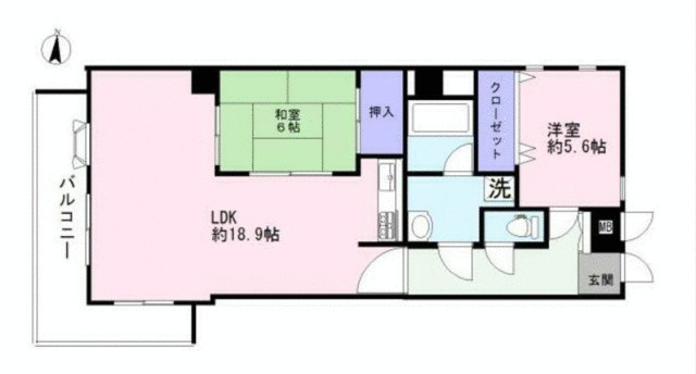 ニューウェルテラス生田の間取り