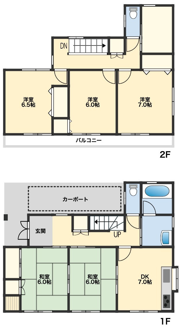 岐阜県大垣市長松町の間取り