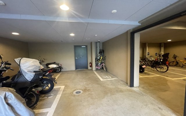 プロスタイル長津田のその他共用部分|整理され使いやすい駐輪場やバイク置き場は屋根付きです♪