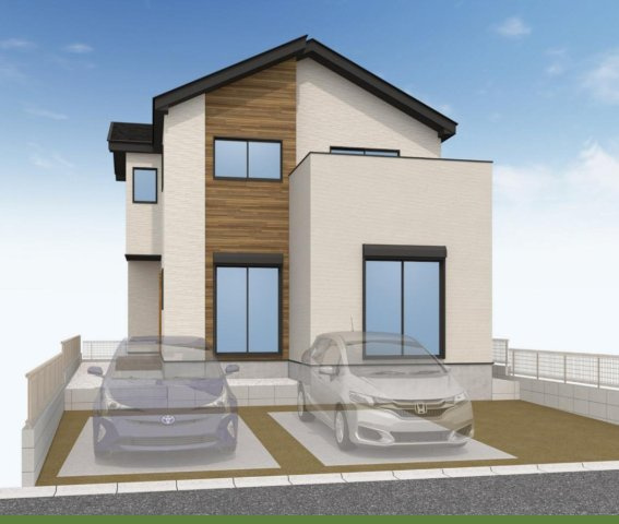 【仲介手数料無料】所沢市小手指南３期全１棟　所沢市の新築住宅なら西武ハウジングの外観パース