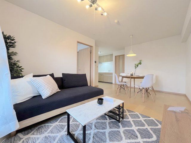 ロワールマンションアール板付弐番館の居間・リビング