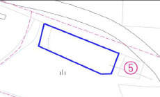 大津市牧３丁目の事業用地の区画図