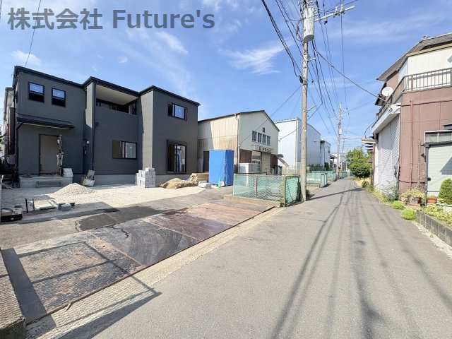 三郷市高州3丁目　新築戸建　全1棟　の前面道路含む現地写真|全面道路を含む現地写真です。
