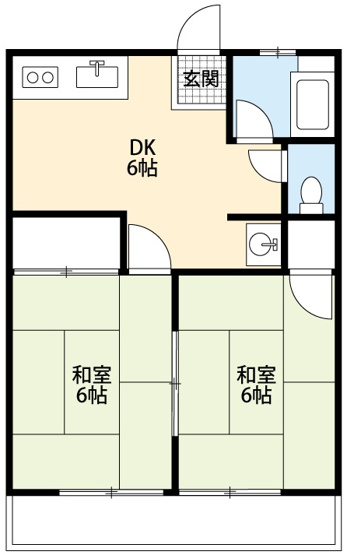【間取り】 | シティハイム竜美ヶ丘B棟