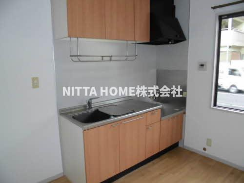 カトル・セゾンのキッチン|収納付きのキッチン♪ガスコンロ設置できます○