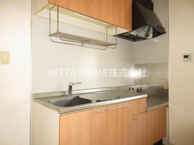 カトル・セゾンのキッチン|収納付きのキッチン♪ガスコンロ設置できます○