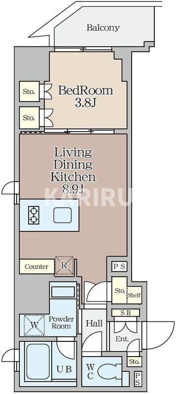 クレストコート堂島の間取り