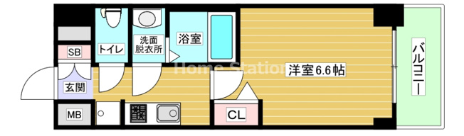 【間取り】 | プレサンス福島ミッドエル