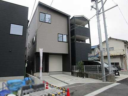 安佐南区中筋３丁目の前面道路含む現地写真