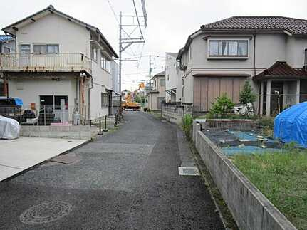 安佐南区中筋３丁目の前面道路含む現地写真