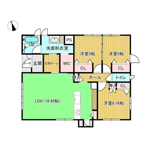 【間取り】 | 高砂市阿弥陀町魚橋　中古戸建 | 3LDKです。