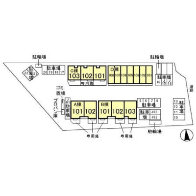 【区画図】 | リースランド平出 Ｃ