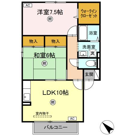メゾン・エタンスレの間取り