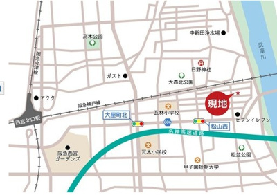 【地図】 | セレッソコート甲子園口ディアナ