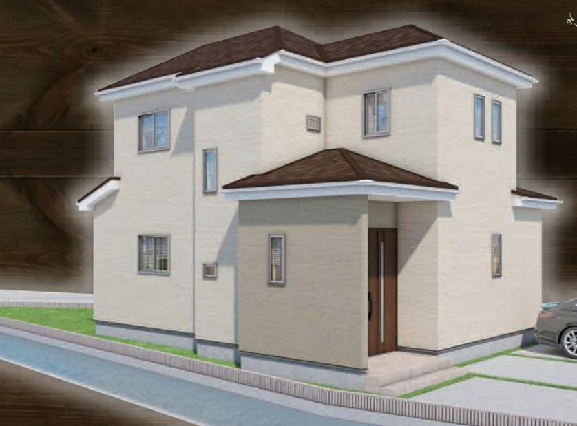 【仲介手数料無料】狭山市広瀬東１０期全１棟　狭山市の新築住宅なら西武ハウジングの外観パース