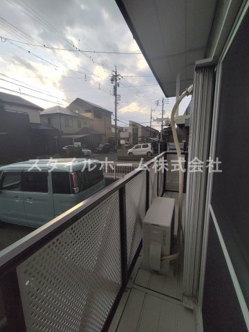 アムール財木屋Ｂのバルコニー