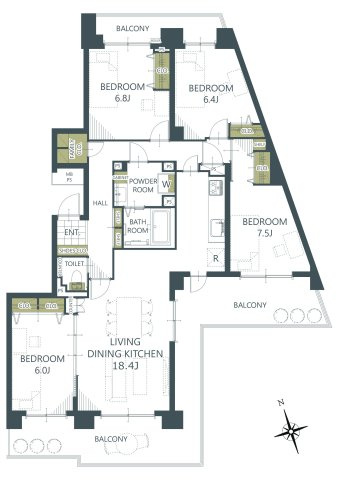 【間取り】パークシティちはら台１号棟 