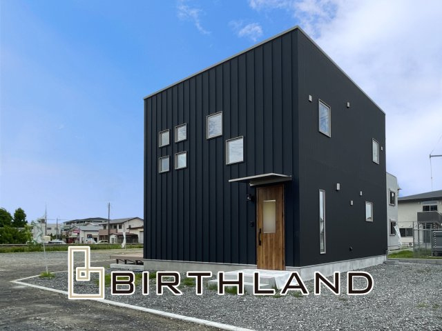 新築戸建・建売　郡山市安積町笹川の外観|＜3号棟＞リビング吹抜！オシャレなオール電化住宅！