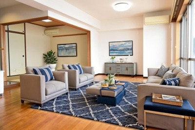 【居間・リビング】 | グランヴュー磯 | ※家具はイメージです。