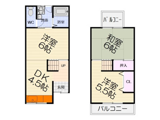 【間取り】 | 浜寺船尾町西2丁テラス