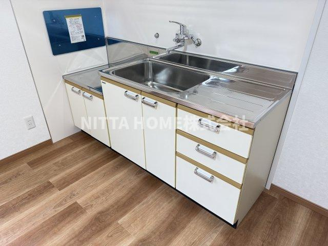 氷上町大崎貸家のキッチン|ガスコンロ設置可能なキッチンです★