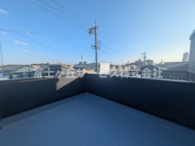 【バルコニー】 | 浜松市中央区新津町 2期 新築一戸建て | ３Fのスカイデッキです