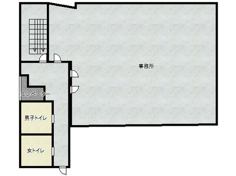 カシマゴ豊田ビル　4階の貸店舗・事務所の間取り