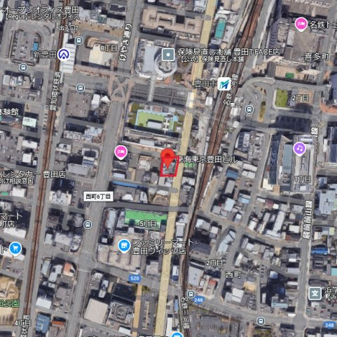 カシマゴ豊田ビル　4階の貸店舗・事務所の周辺