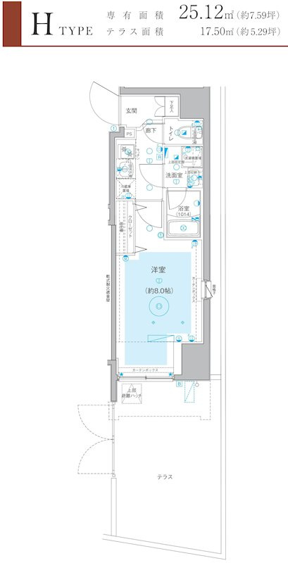 Le'a横濱阪東橋参番館の間取り