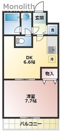 フジパレス式内町Ⅲ番館の間取り