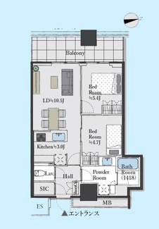 【間取り】 | ワールドタワーレジデンス