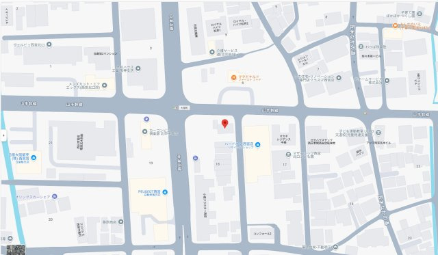 ホワイトメゾン中島町の地図