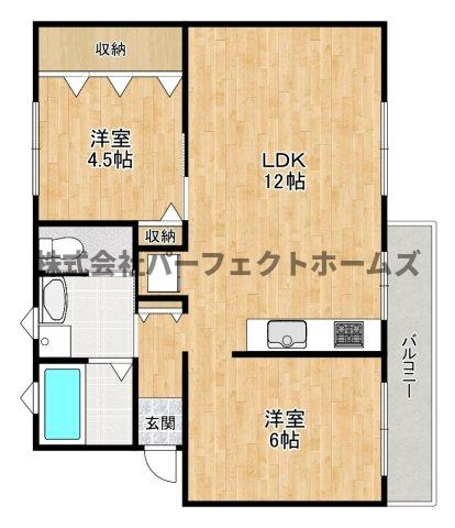 茄子作住宅第7号棟の間取り