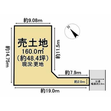 ●鈴鹿市白子２丁目 売土地の土地図
