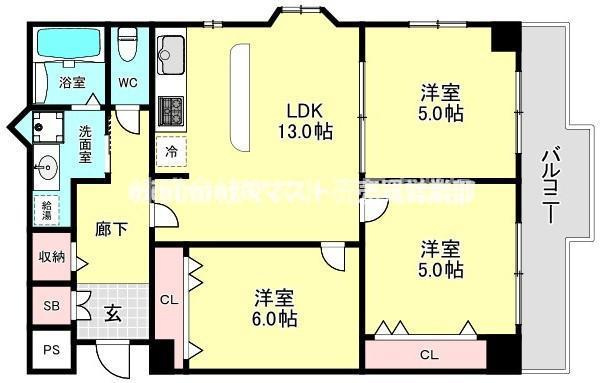 GSハイム南堀江の間取り