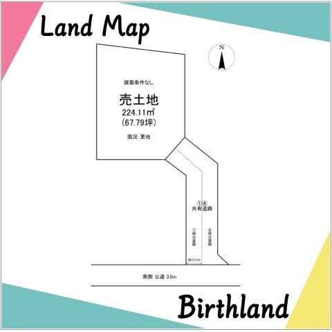 郡山市安積町笹川　全4区画の土地図