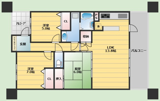 【間取り】 | 新千里桜ヶ丘メゾンシティ　壱番館