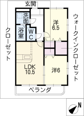 【間取り】 | ルネスグランドールⅡ