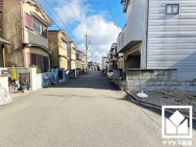 南区吉祥院新田下ノ向町の前面道路含む現地写真|1月22日　現地写真更新