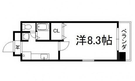 ハウスセゾン四条通の間取り|【代表的な間取です】