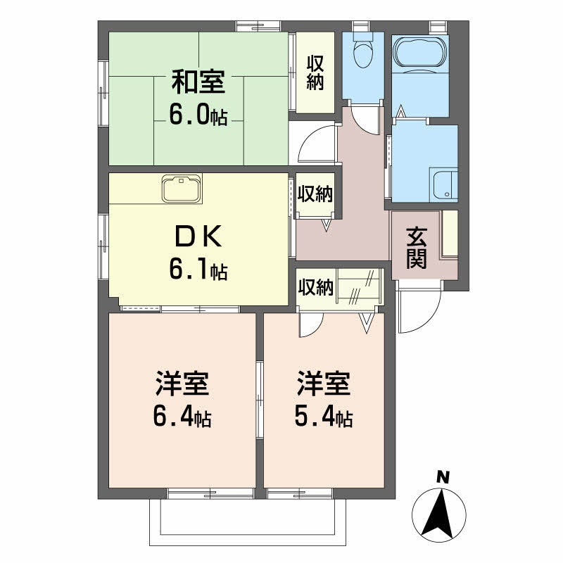 コンフォート　Ａ棟の間取り