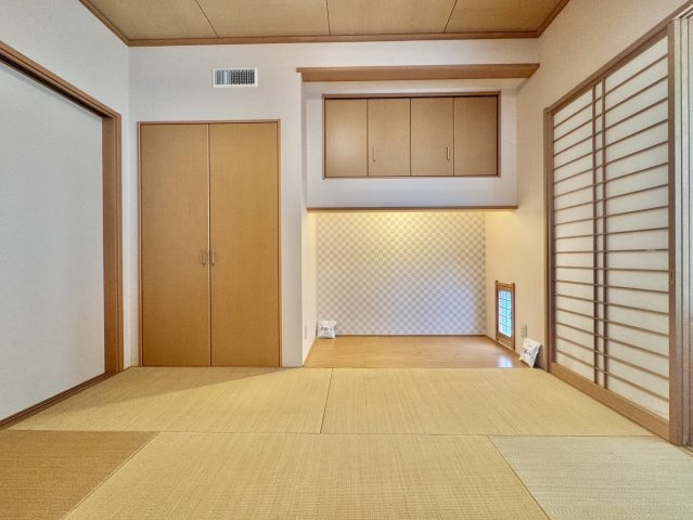 古河市上辺見中古戸建の和室|竹で作った床の間♪