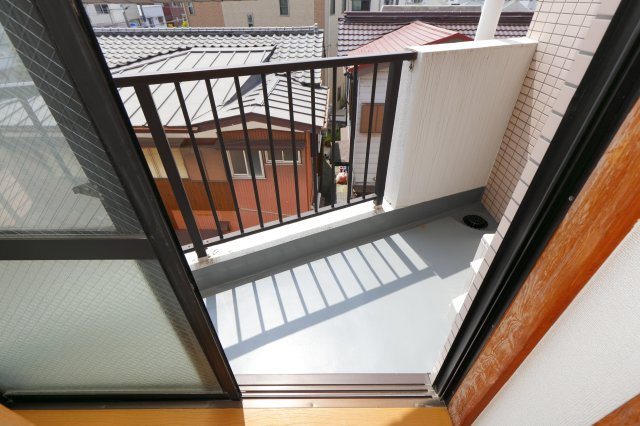ラレーブ金町のバルコニー
