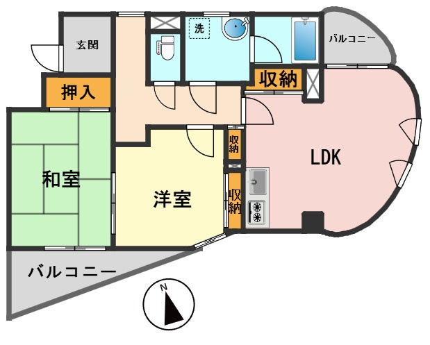 ラレーブ金町の間取り