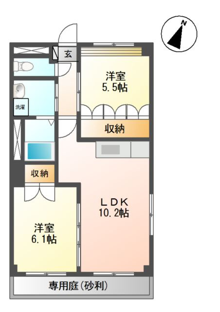 エスペランサAの間取り